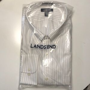 NWT Lands End Traditional Fit men’s button up